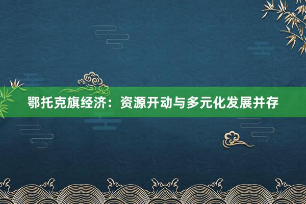 鄂托克旗经济：资源开动与多元化发展并存